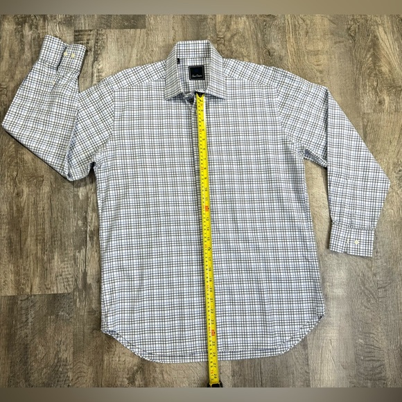 David Donahue 💎 Men’s Long Sleeve Dress Shirt Size 15 1/2 32/33 - Picture 7 of 14